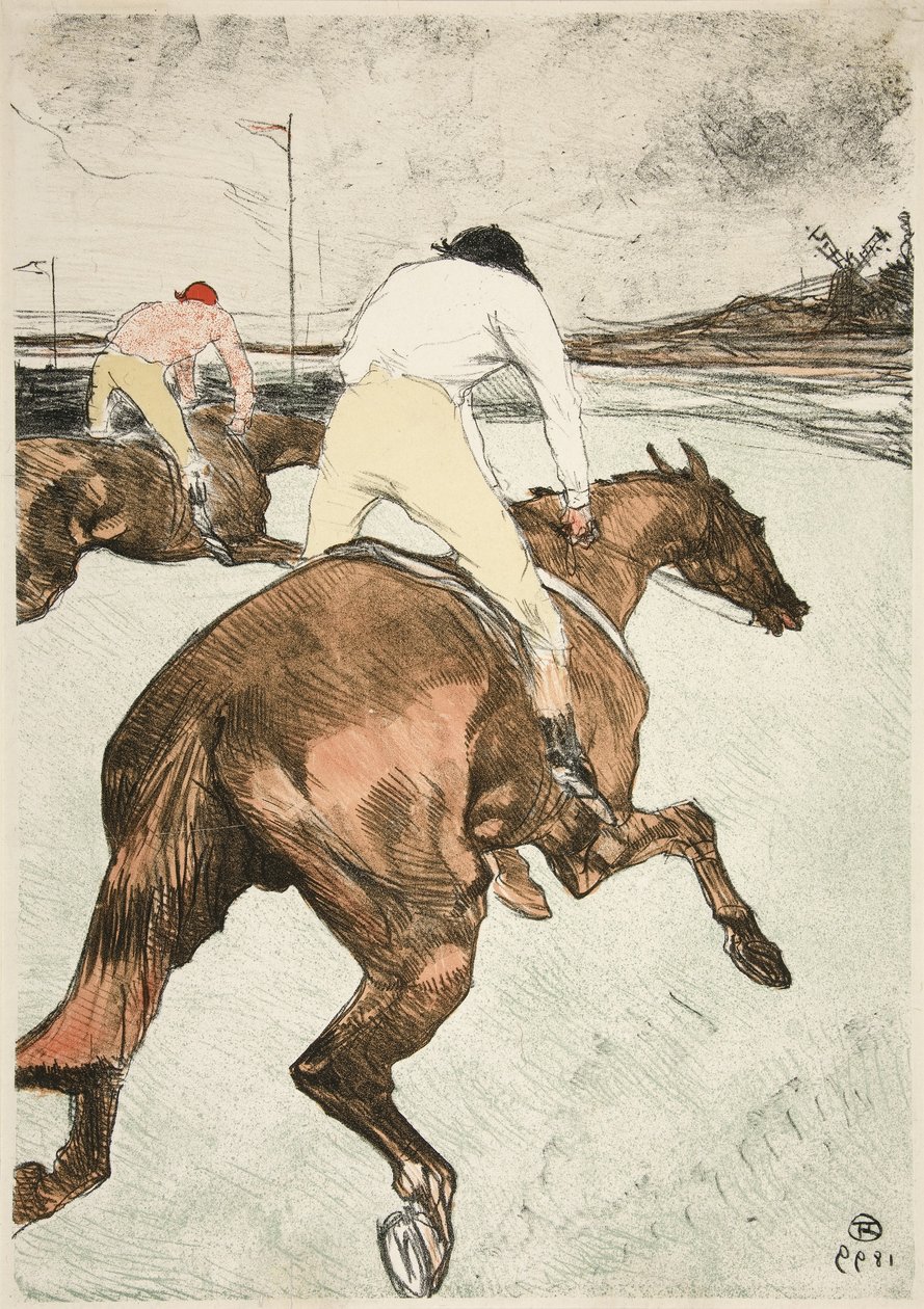 Le Jockey – Chevaux de courses, pub. 1899 - Henri de Toulouse Lautrec