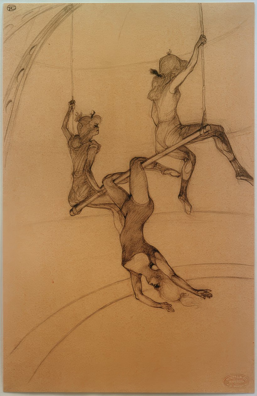 Le Trapèze volant - Henri de Toulouse Lautrec