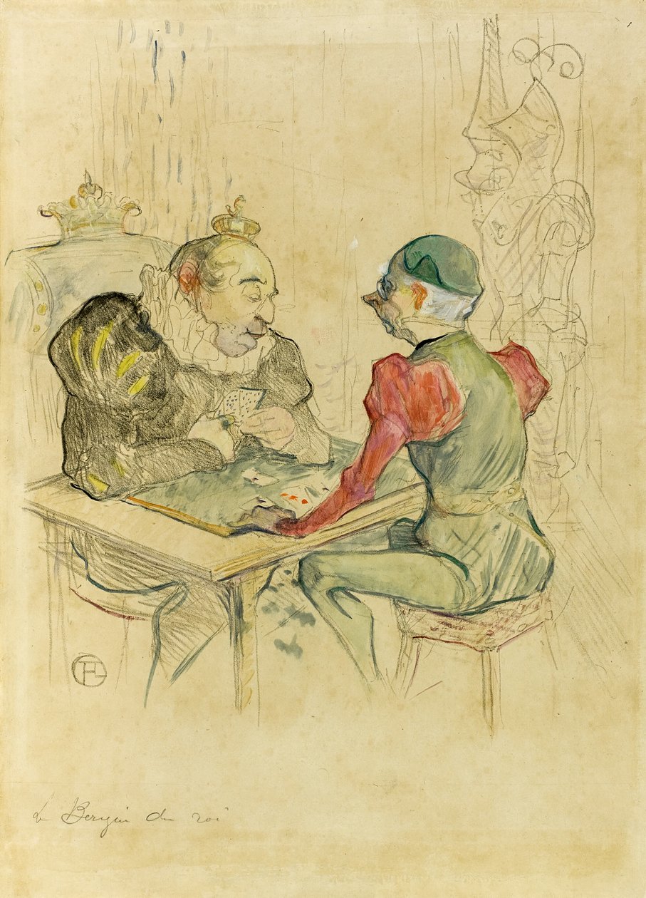 Le bézigue - Henri de Toulouse Lautrec