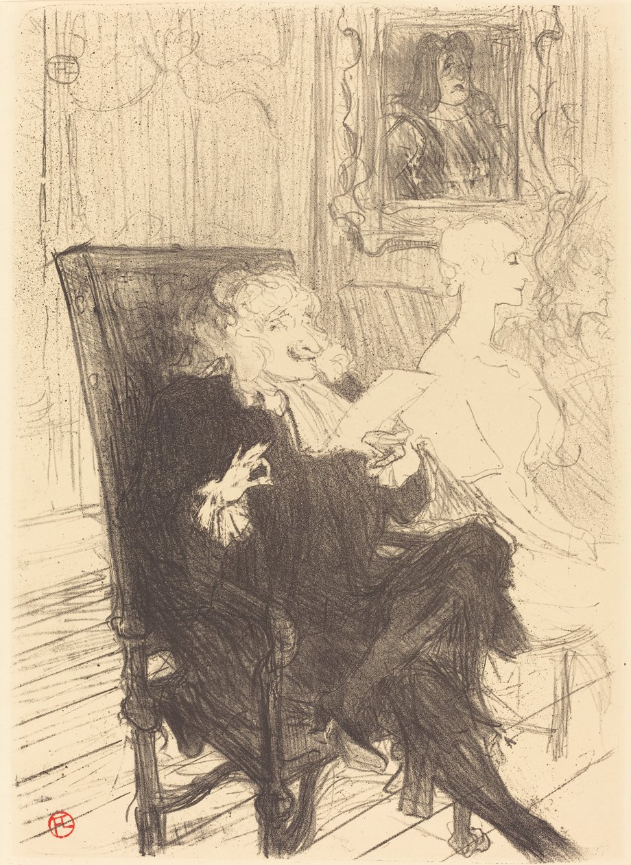 Leloir et Moreno dans "Les femmes savantes" - Henri de Toulouse Lautrec