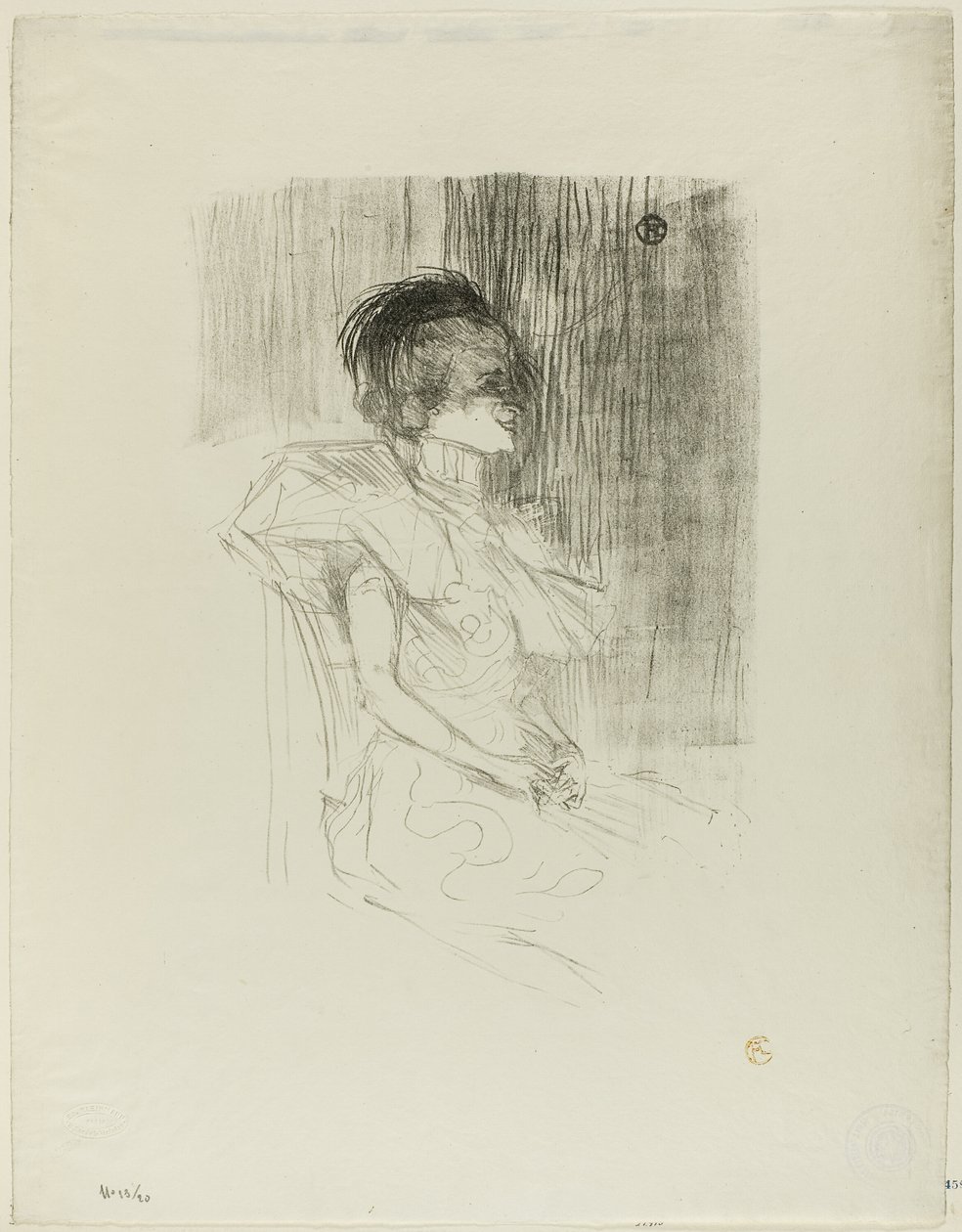 Prêteur assis - Henri de Toulouse Lautrec