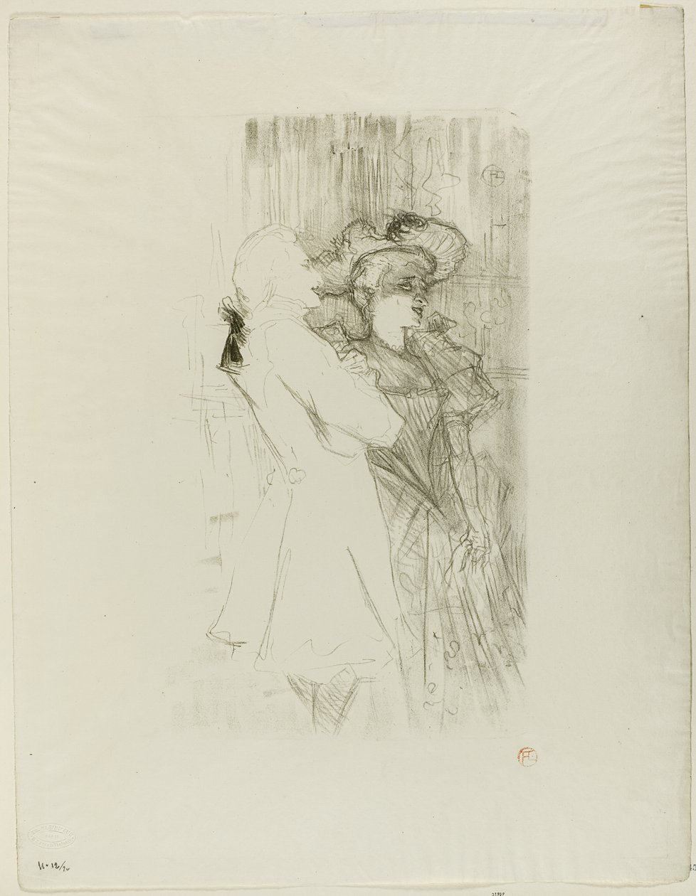 Lender et Auguez dans La Chanson de Fortunio - Henri de Toulouse Lautrec