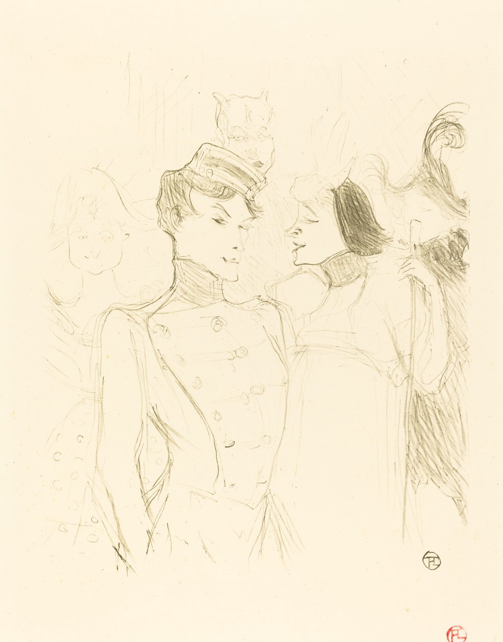 Lender et Lavallière - Henri de Toulouse Lautrec