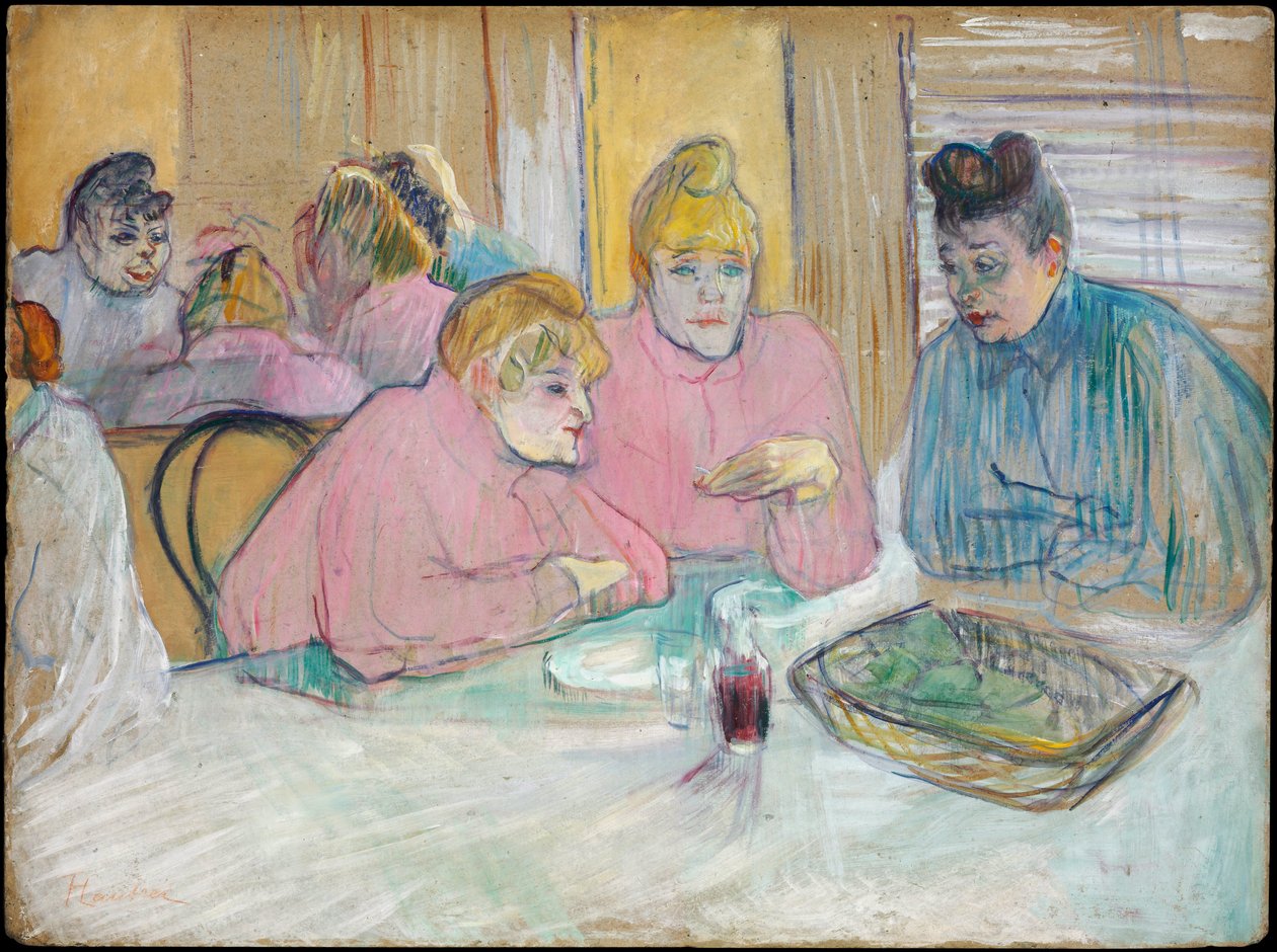 Les Dames dans la salle à manger - Henri de Toulouse Lautrec