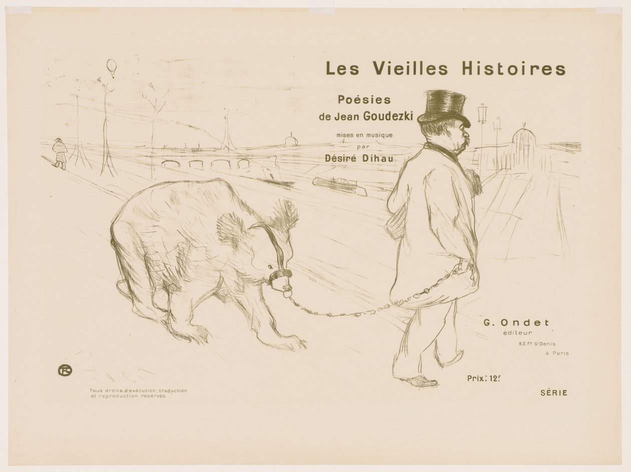 Les Vieilles histoires : Couverture - Frontispice - Henri de Toulouse Lautrec