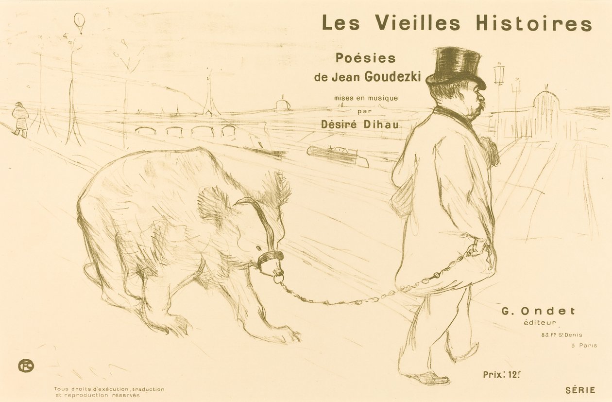 Les Vieilles Histoires (couverture/frontispice) - Henri de Toulouse Lautrec
