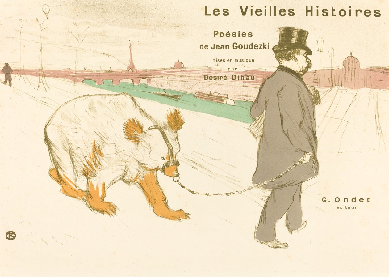 Les Vieilles Histoires, couverture et frontispice - Henri de Toulouse Lautrec