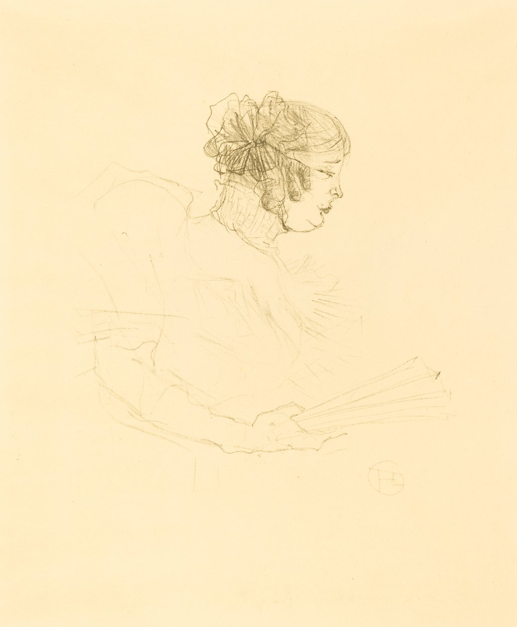 Luce Myrès, de profil, 1895 - Henri de Toulouse Lautrec