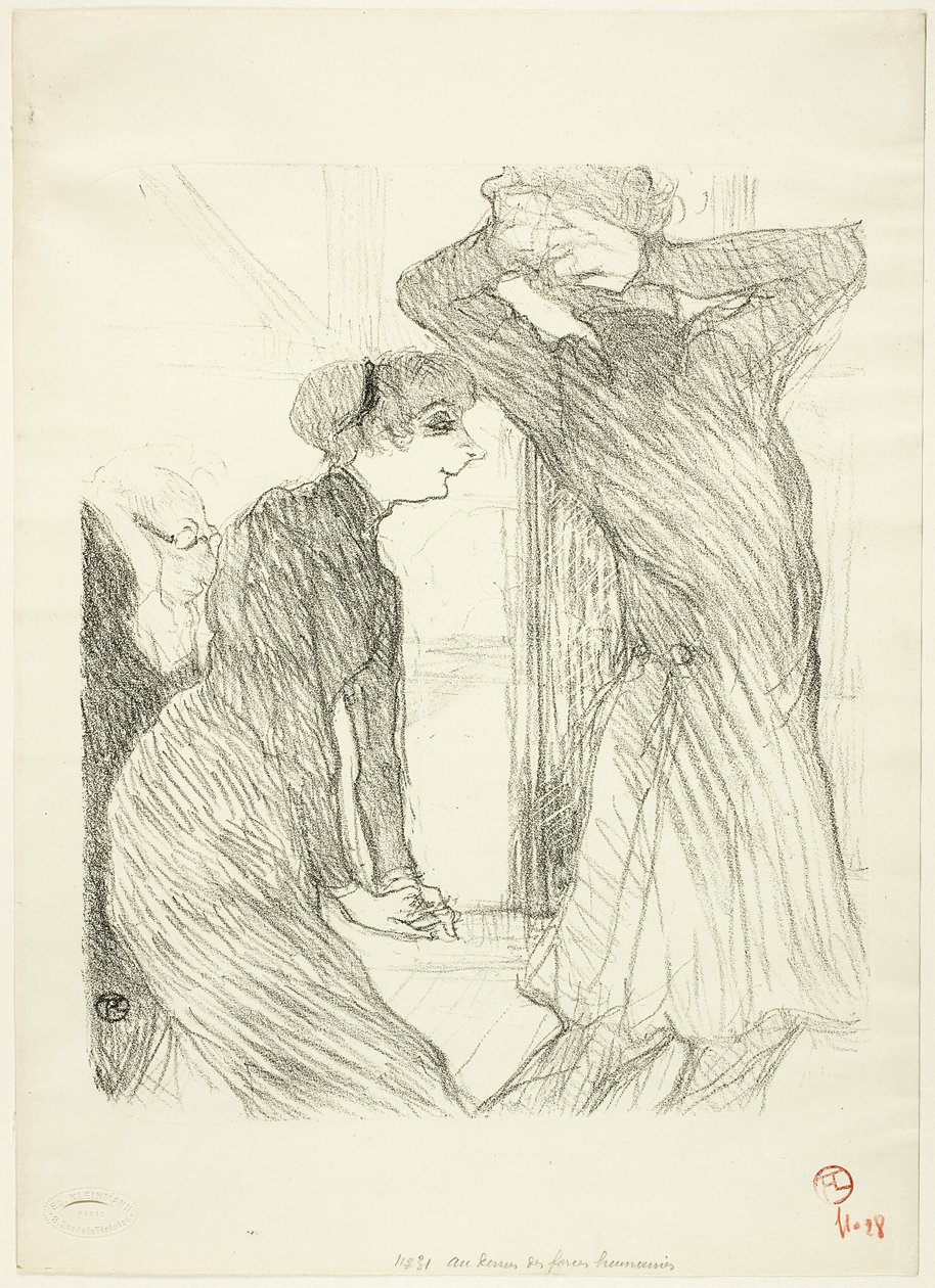 Lugné-Poé et Bady, dans "Au-Dessus des Forces Humaines" - Henri de Toulouse Lautrec