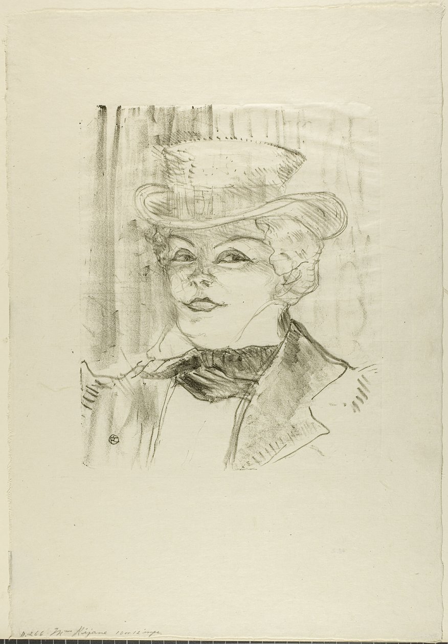 Madame Réjane - Henri de Toulouse Lautrec