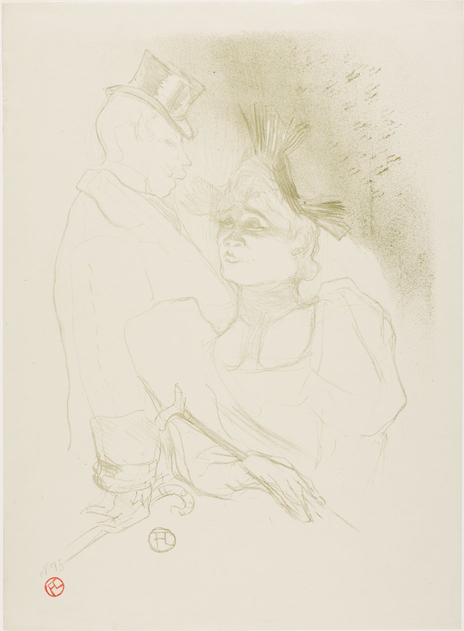 Mademoiselle Lender et Baron - Henri de Toulouse Lautrec