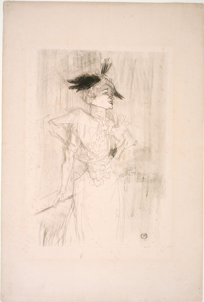 Mademoiselle Marcelle Lender, debout - Henri de Toulouse Lautrec