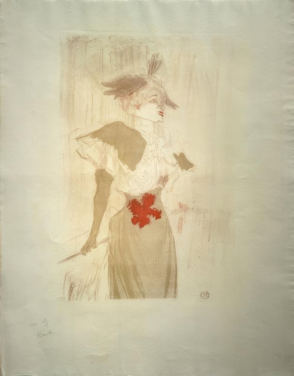 Mademoiselle Marcelle Lender, debout - Henri de Toulouse Lautrec