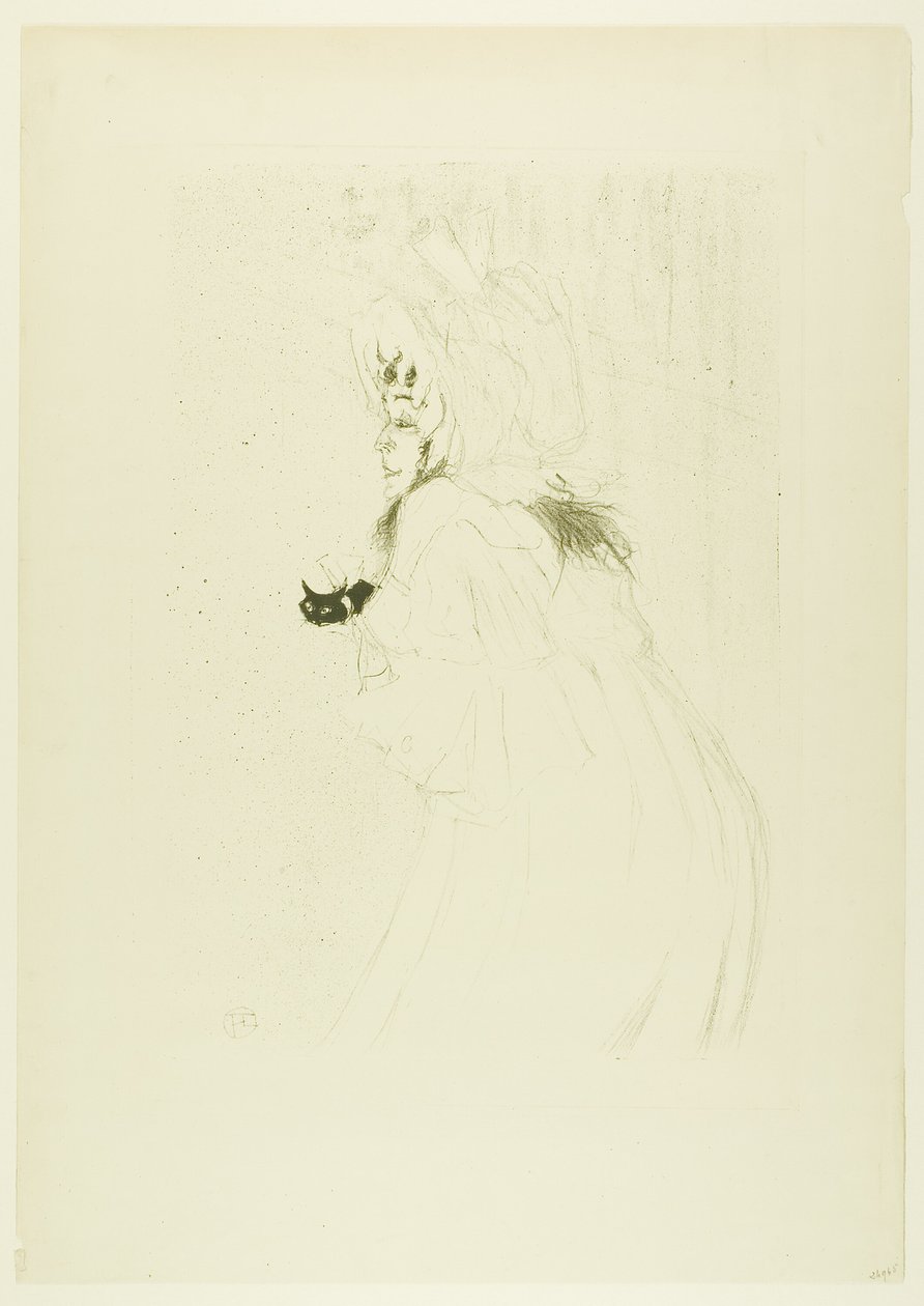 Mlle May Belfort saluant - Henri de Toulouse Lautrec