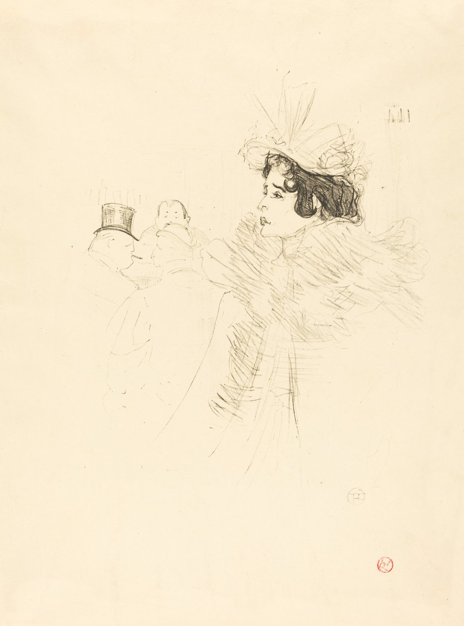 Miss May Belfort au Irish and American Bar, rue Royale - Henri de Toulouse Lautrec