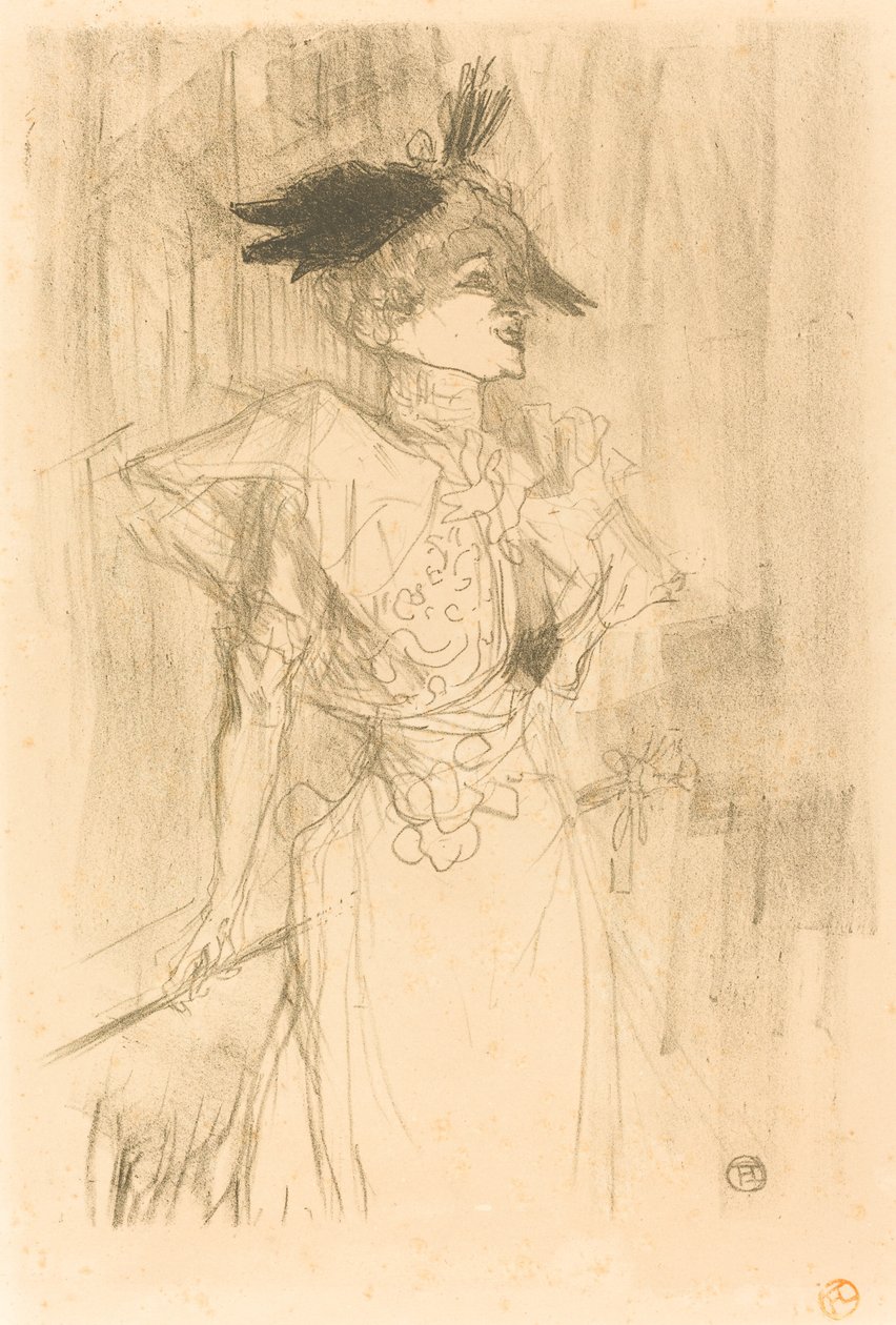 Mlle. Marcelle Lender, debout - Henri de Toulouse Lautrec