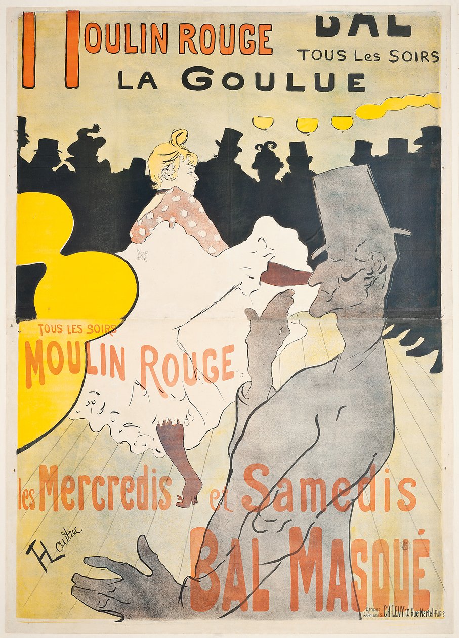 Moulin Rouge La Goulue - Henri de Toulouse Lautrec