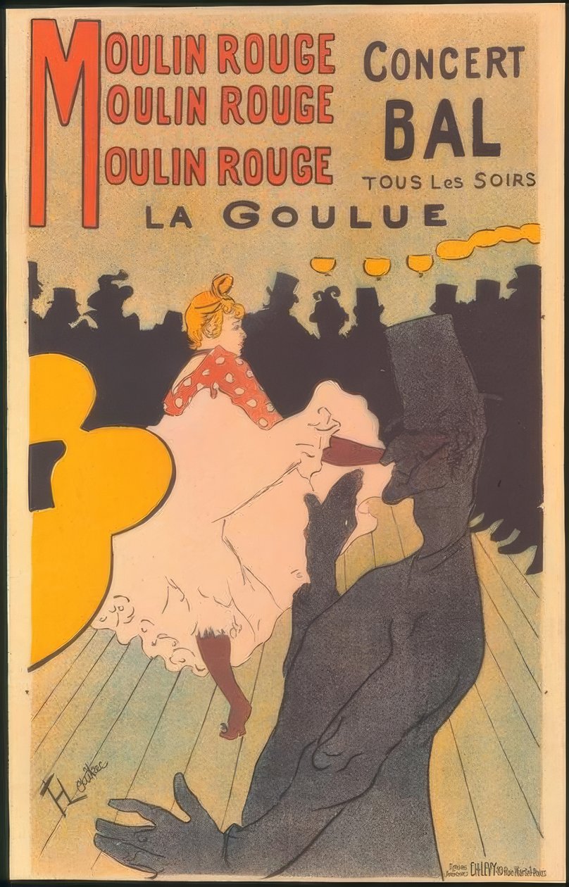 Moulin Rouge, La Goulue - Henri de Toulouse Lautrec