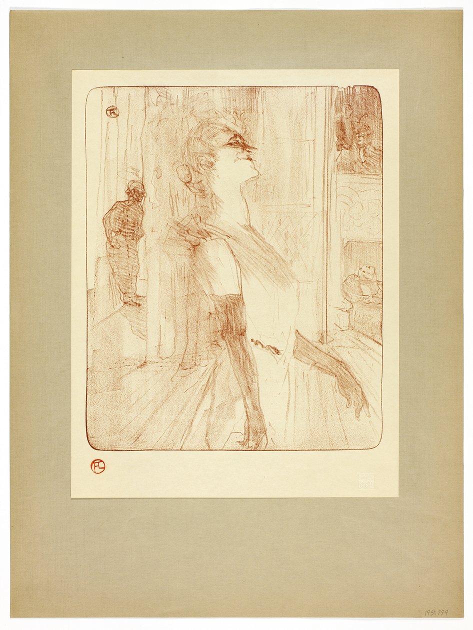 Sur la Scène, planche une de Yvette Guilbert - Henri de Toulouse Lautrec