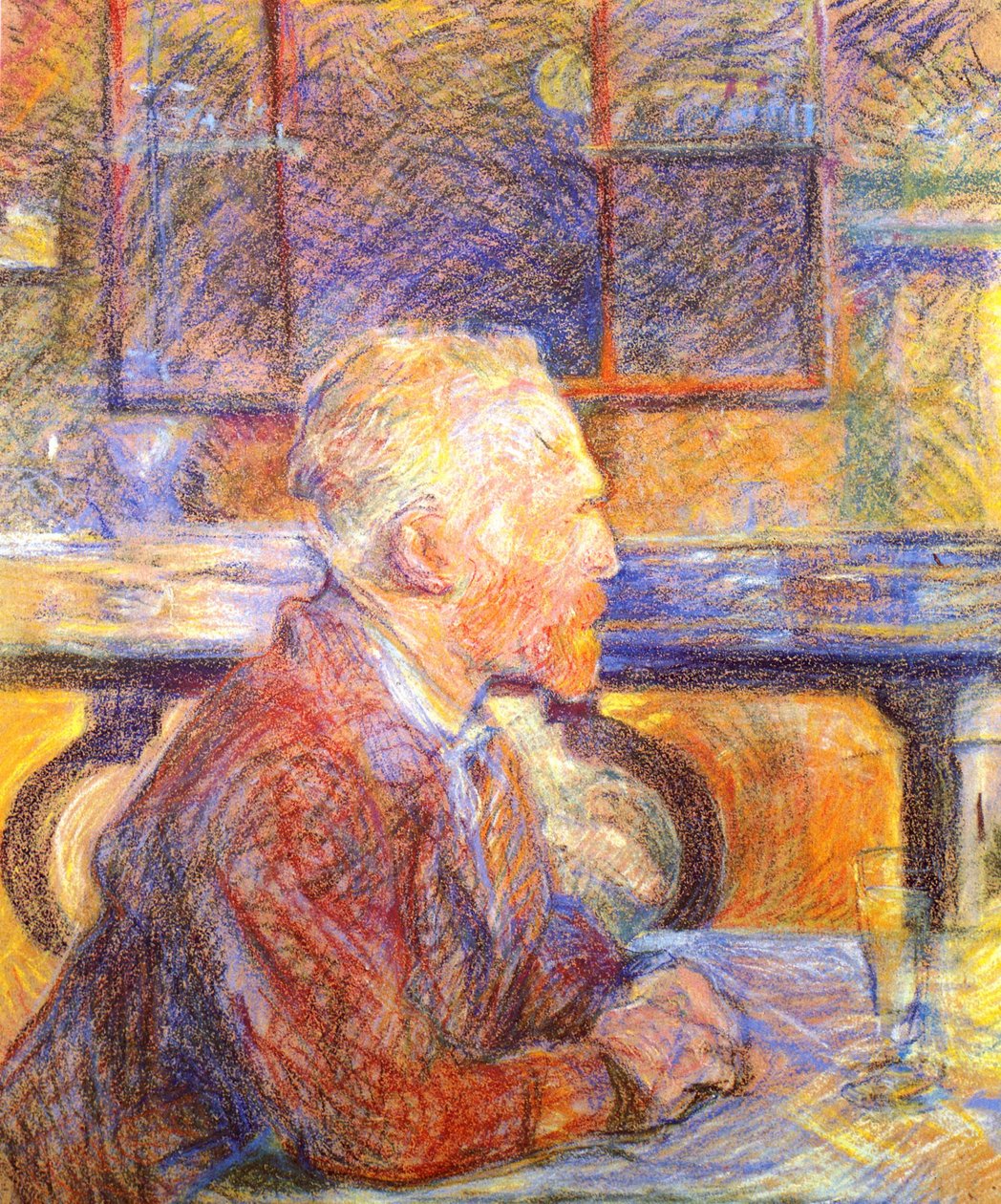 Portrait de Vincent van Gogh - Henri de Toulouse Lautrec