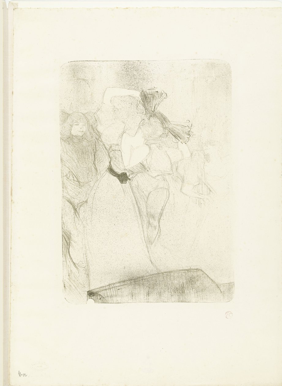Lender de dos dansant le boléro - Henri de Toulouse Lautrec