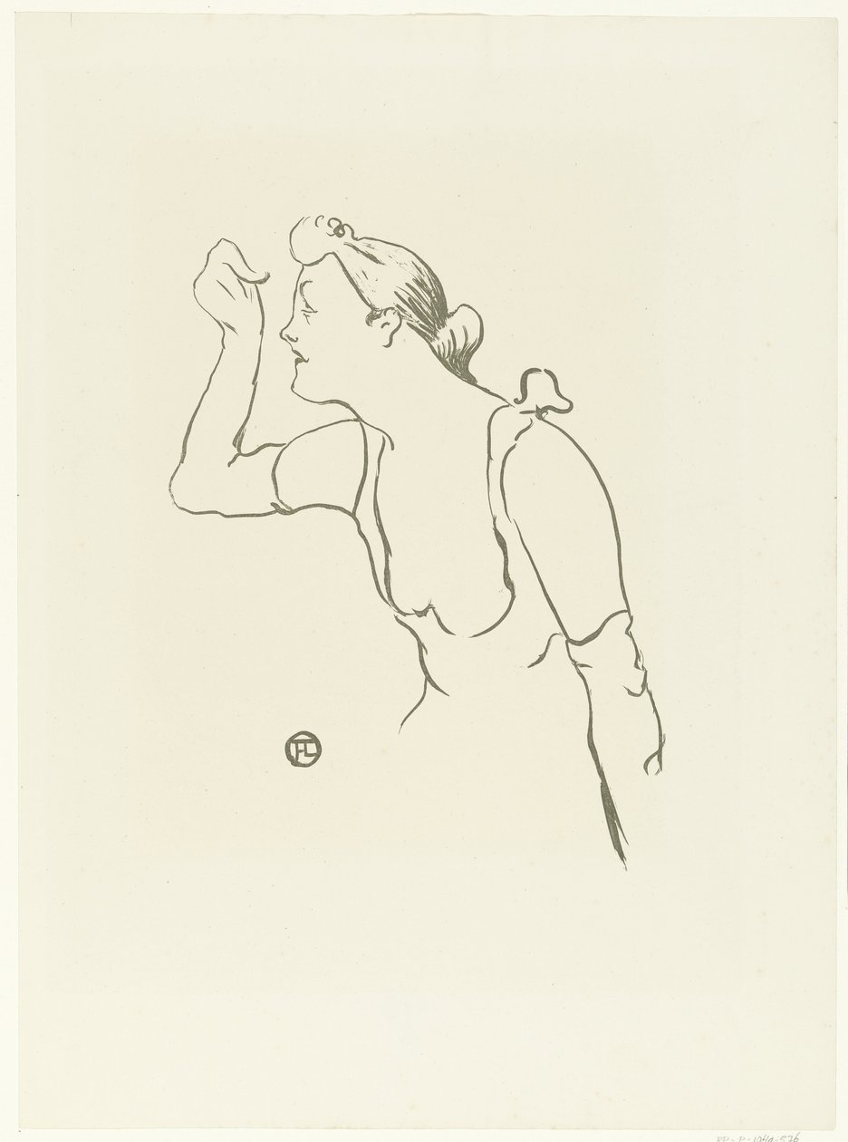 Portrait de la chanteuse Paula Brebion - Henri de Toulouse Lautrec