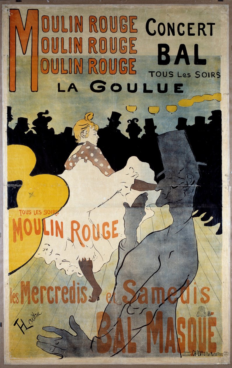 Affiche pour le Moulin Rouge (bal masqué 