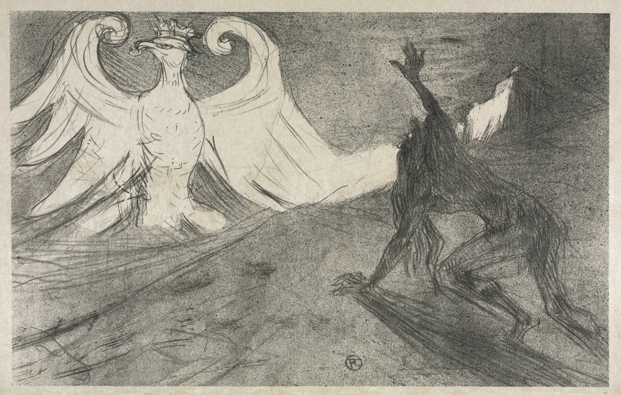 Projet pour frontispice de : Au pied du Sinaï - Henri de Toulouse Lautrec