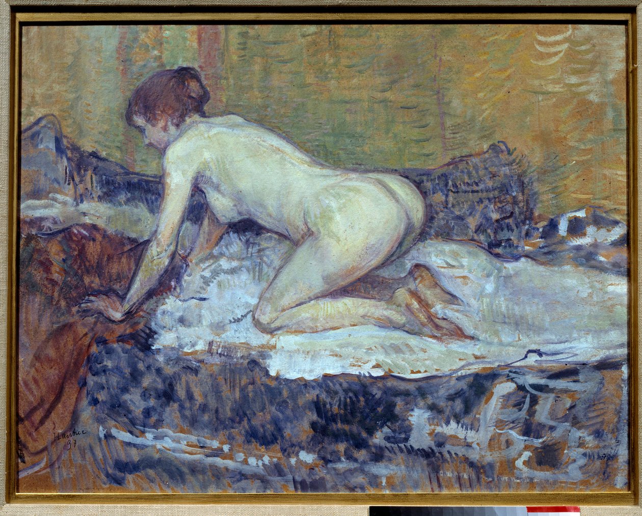 Nu roux accroupi - Henri de Toulouse-Lautrec