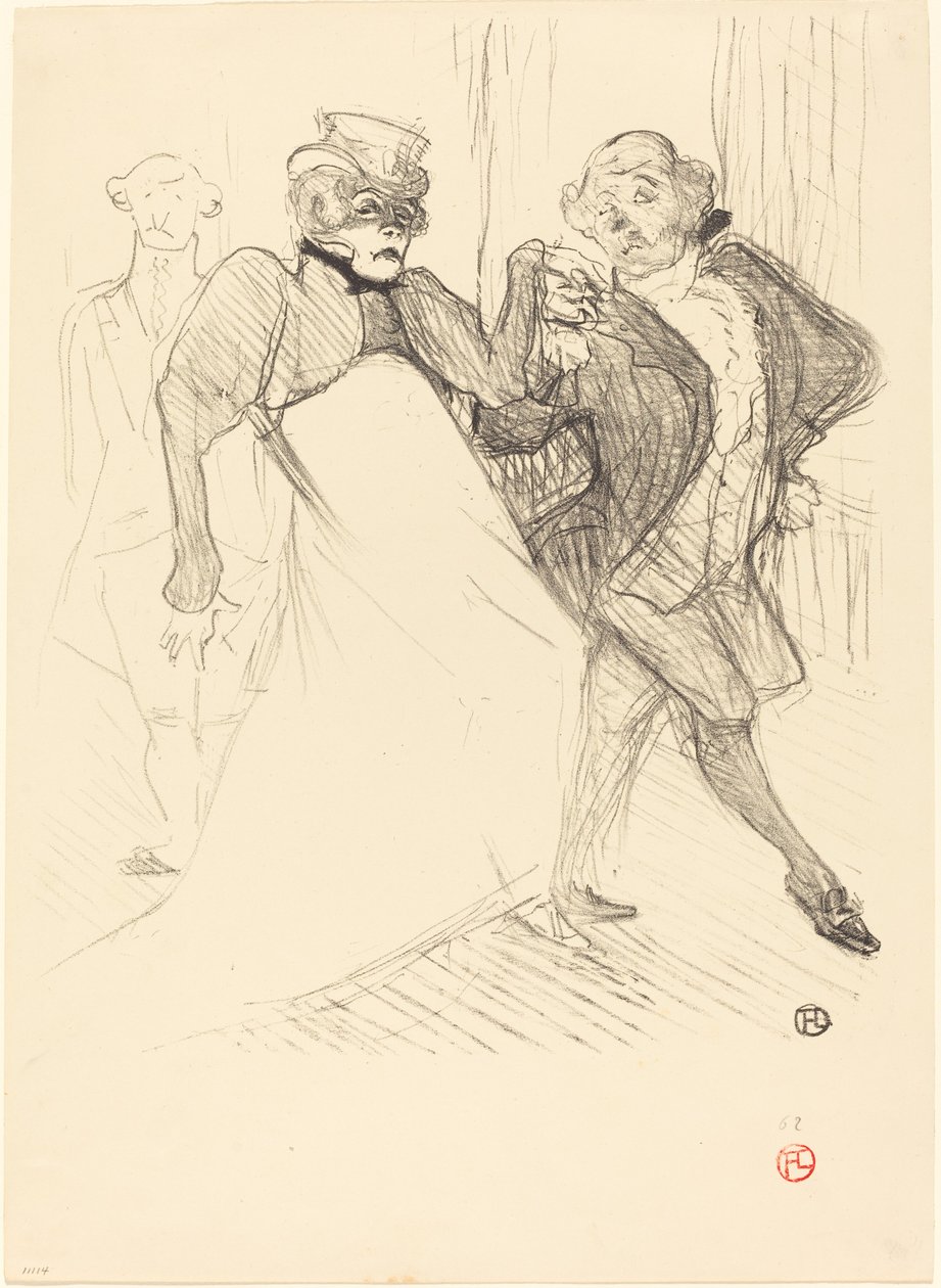 Réjane et Galipaux dans Madame Sans-Gêne, 1894 - Henri de Toulouse Lautrec