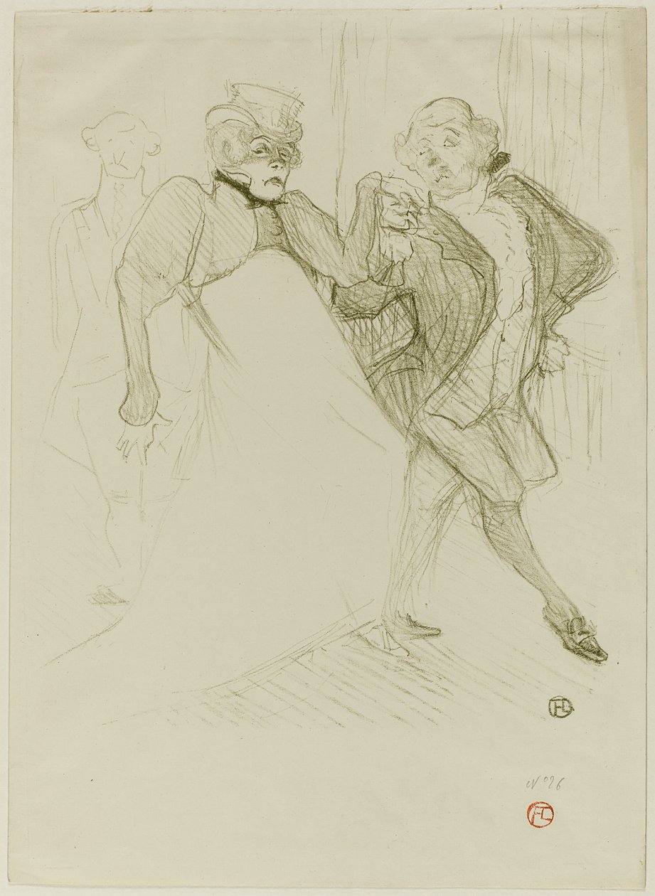 Réjane et Galipaux, dans Madame Sans-Gêne - Henri de Toulouse Lautrec