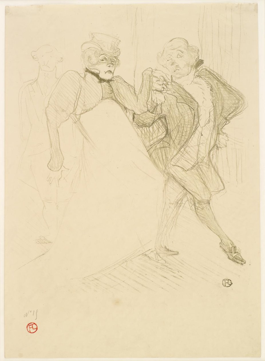 Réjane et Galipaux dans Madame Sans-Gêne - Henri de Toulouse Lautrec