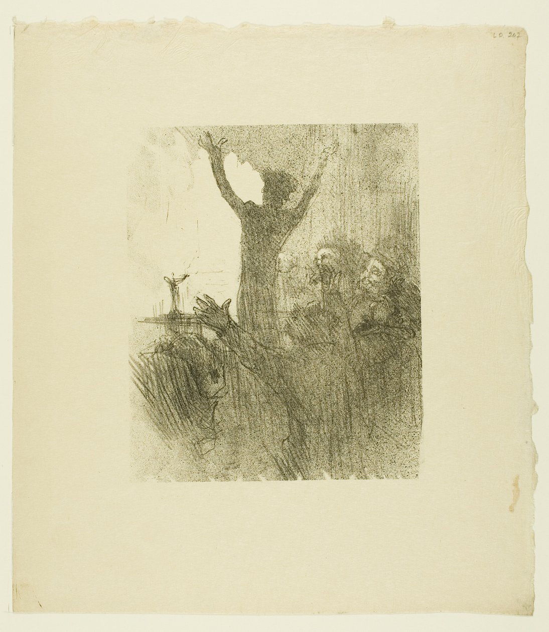 Schlomé Fuss dans la synagogue, de Au Pied du Sinaï - Henri de Toulouse Lautrec