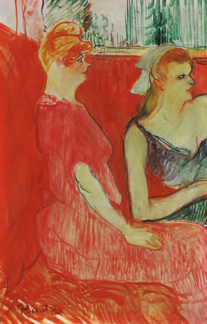 Étude pour Dans le salon de la rue des Moulins - Henri de Toulouse Lautrec