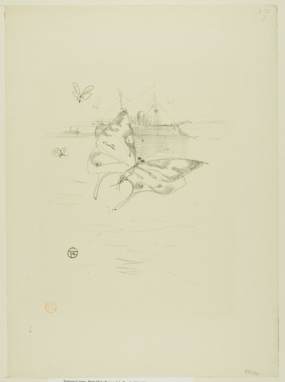 Les Papillons, de Mélodies de Désiré Dihau - Henri de Toulouse Lautrec