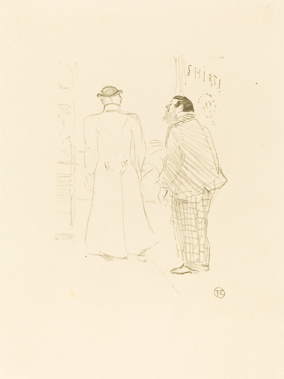 Le premier vendeur de Jourdan et Brown - Henri de Toulouse Lautrec