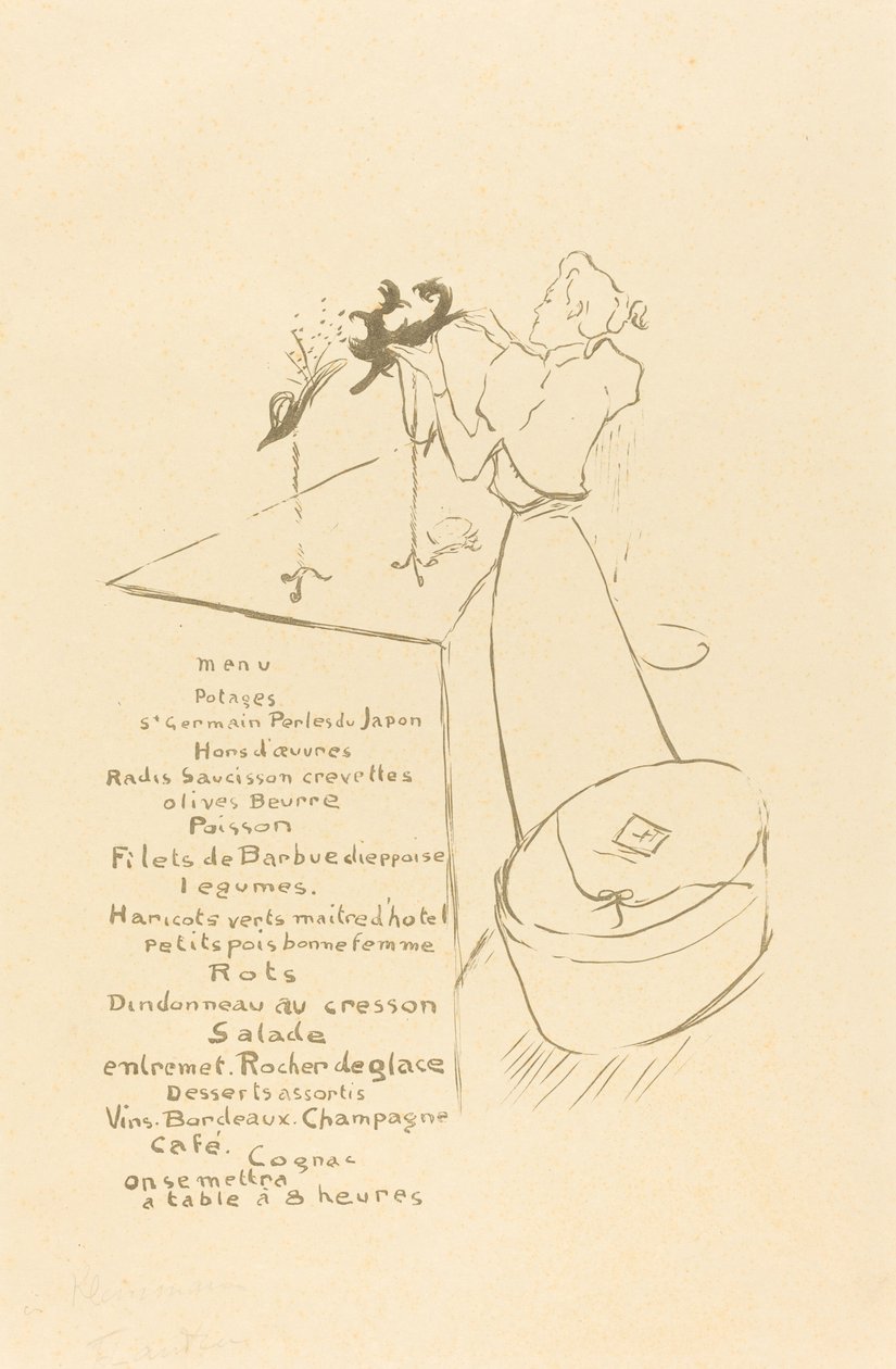La Modiste - Renée Vert, 1893 - Henri de Toulouse-Lautrec