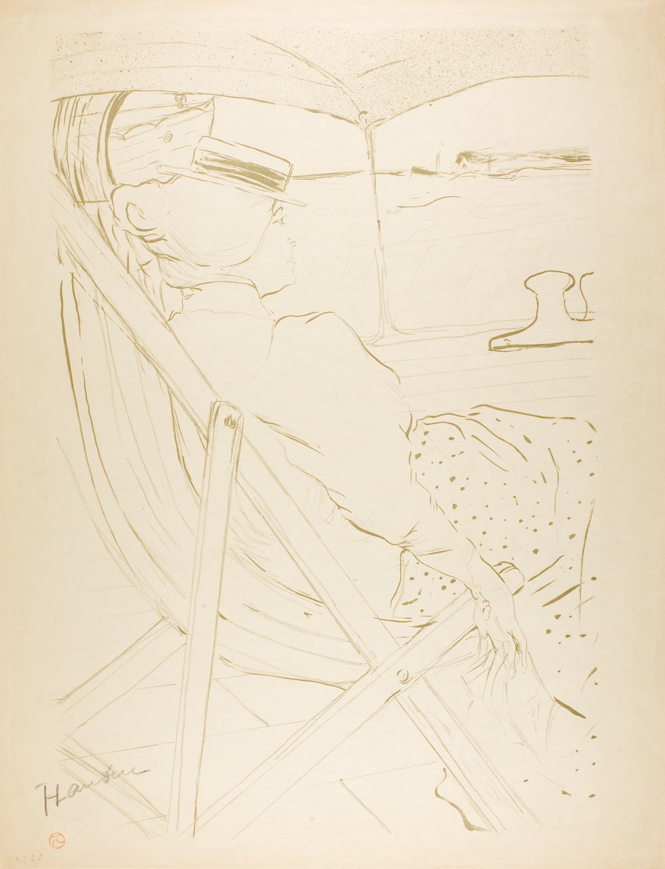 Le passager dans la cabine 54—Une croisière - Henri de Toulouse Lautrec