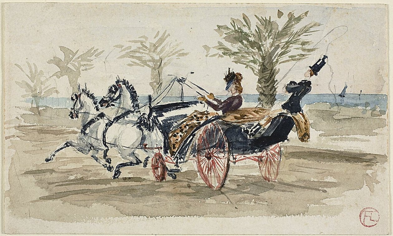 The Promenade des Anglais in Nice - Henri de Toulouse Lautrec