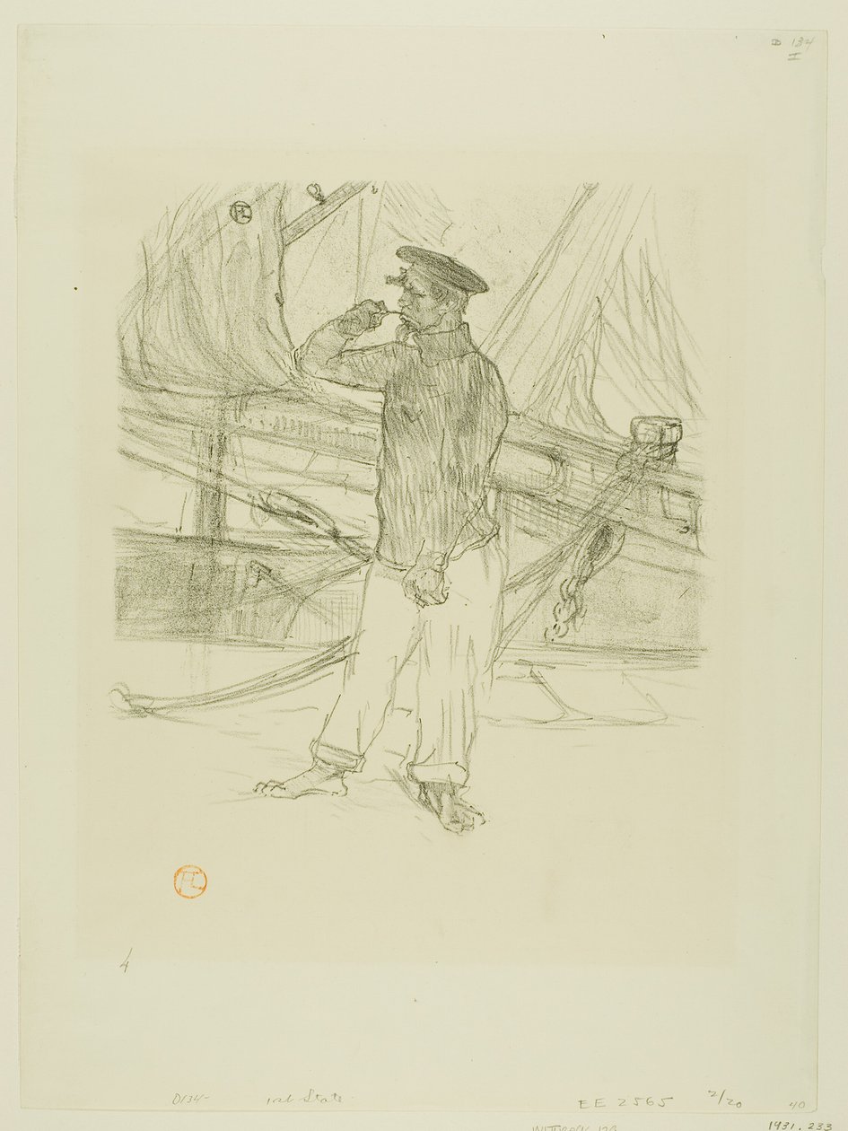 Le Hareng fumé, des Mélodies de Désiré Dihau - Henri de Toulouse Lautrec