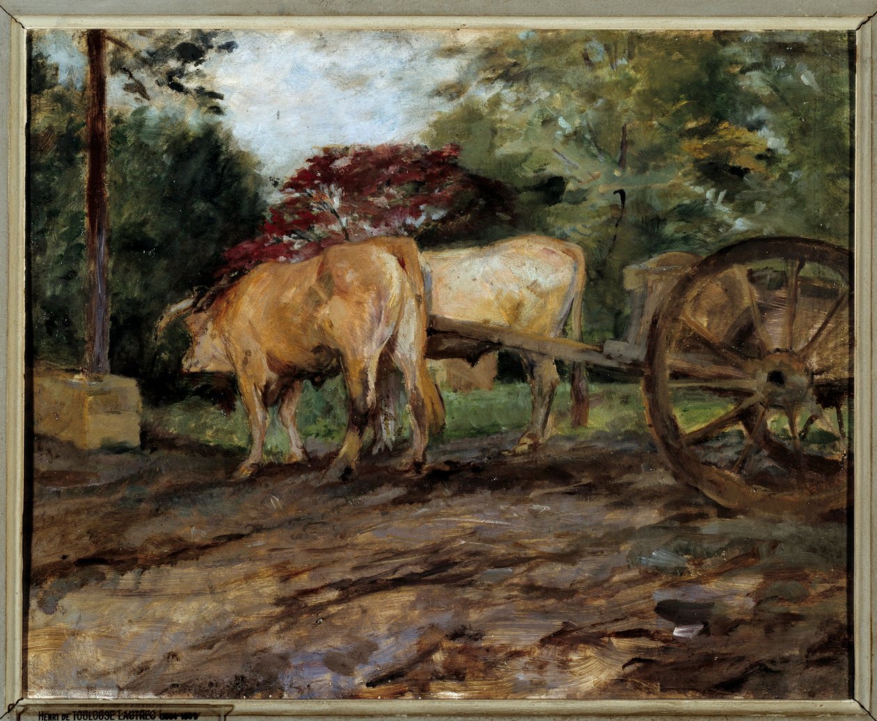 Les bœufs sous le joug - Henri de Toulouse-Lautrec