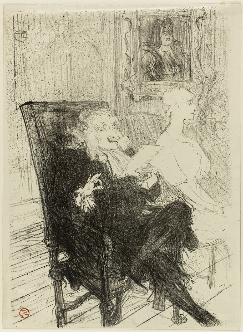 Truffier et Moreno, dans Les Femmes Savantes - Henri de Toulouse Lautrec