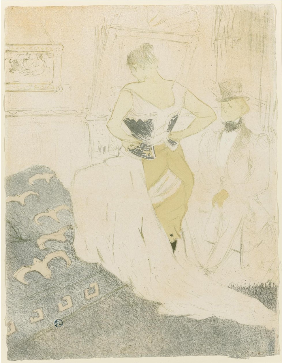 Femme ajustant son corset, 1896 - Henri de Toulouse Lautrec