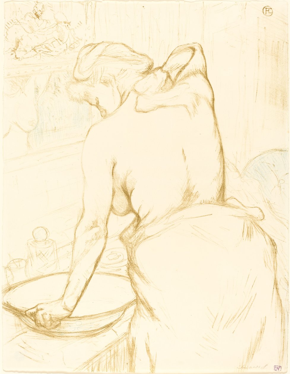 Femme qui se lave - Henri de Toulouse Lautrec