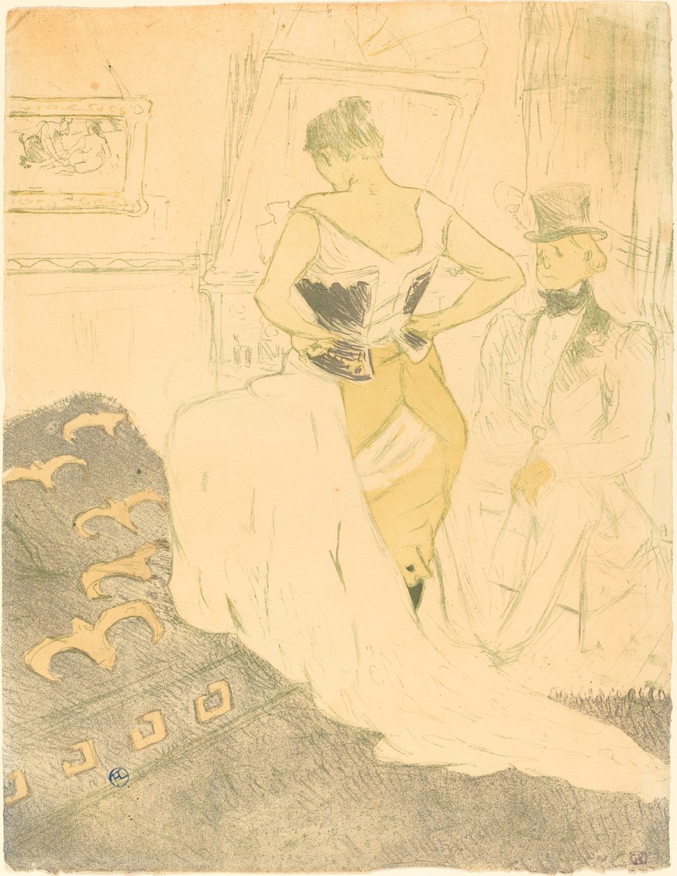 Femme en corset - Henri de Toulouse Lautrec