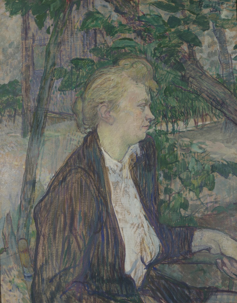 Femme assise dans un jardin, 1891 - Henri de Toulouse Lautrec