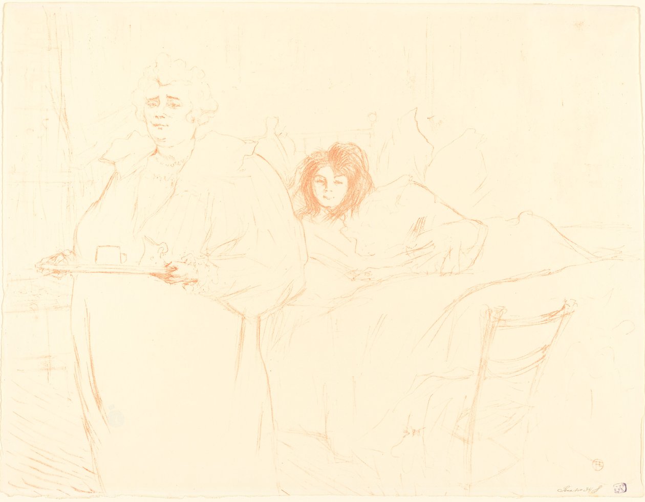 Femme au plateau - Henri de Toulouse Lautrec