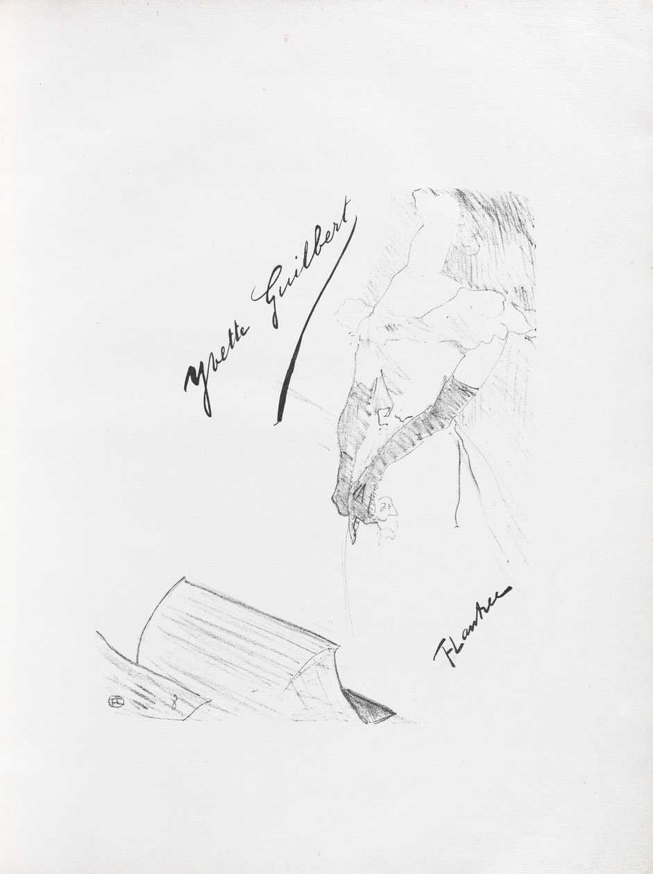Yvette Guilbert-Série anglaise: Frontispice - Henri de Toulouse Lautrec