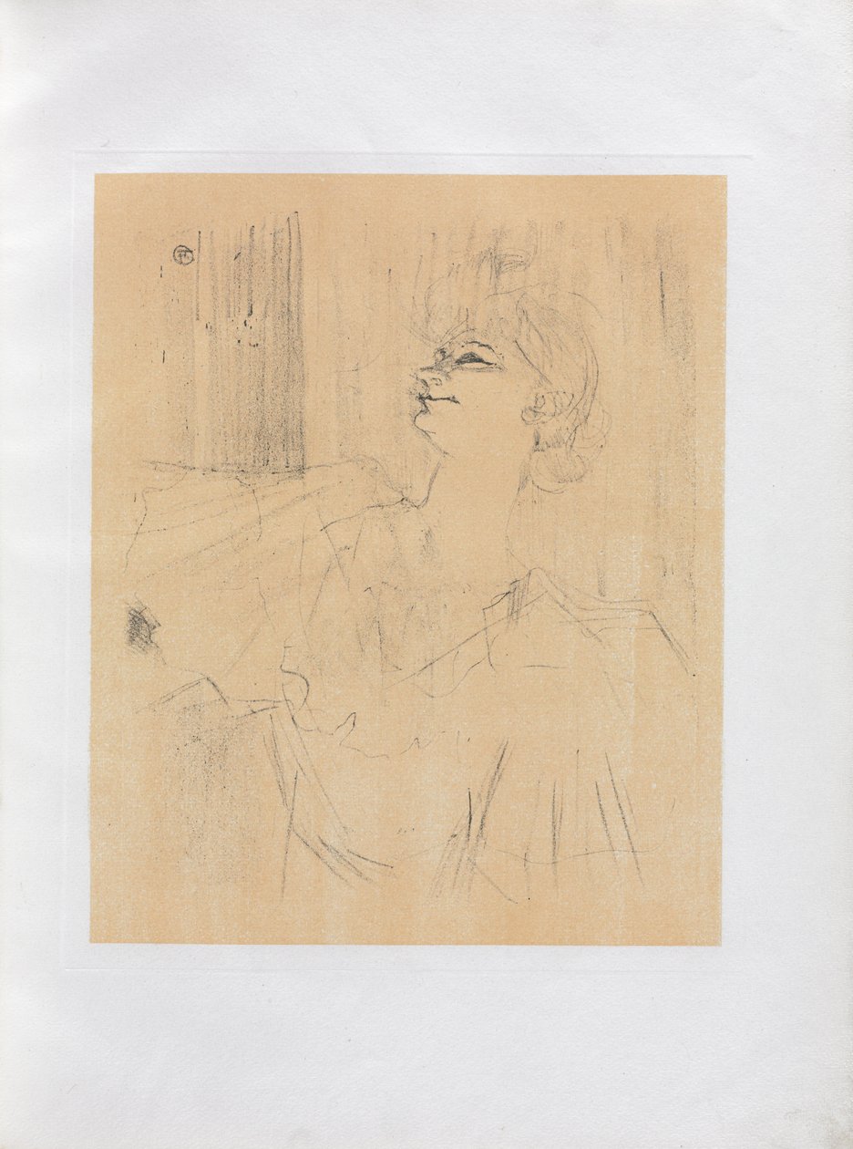 Yvette Guilbert-Série anglaise: Ménilmontant de Bruant - Henri de Toulouse Lautrec