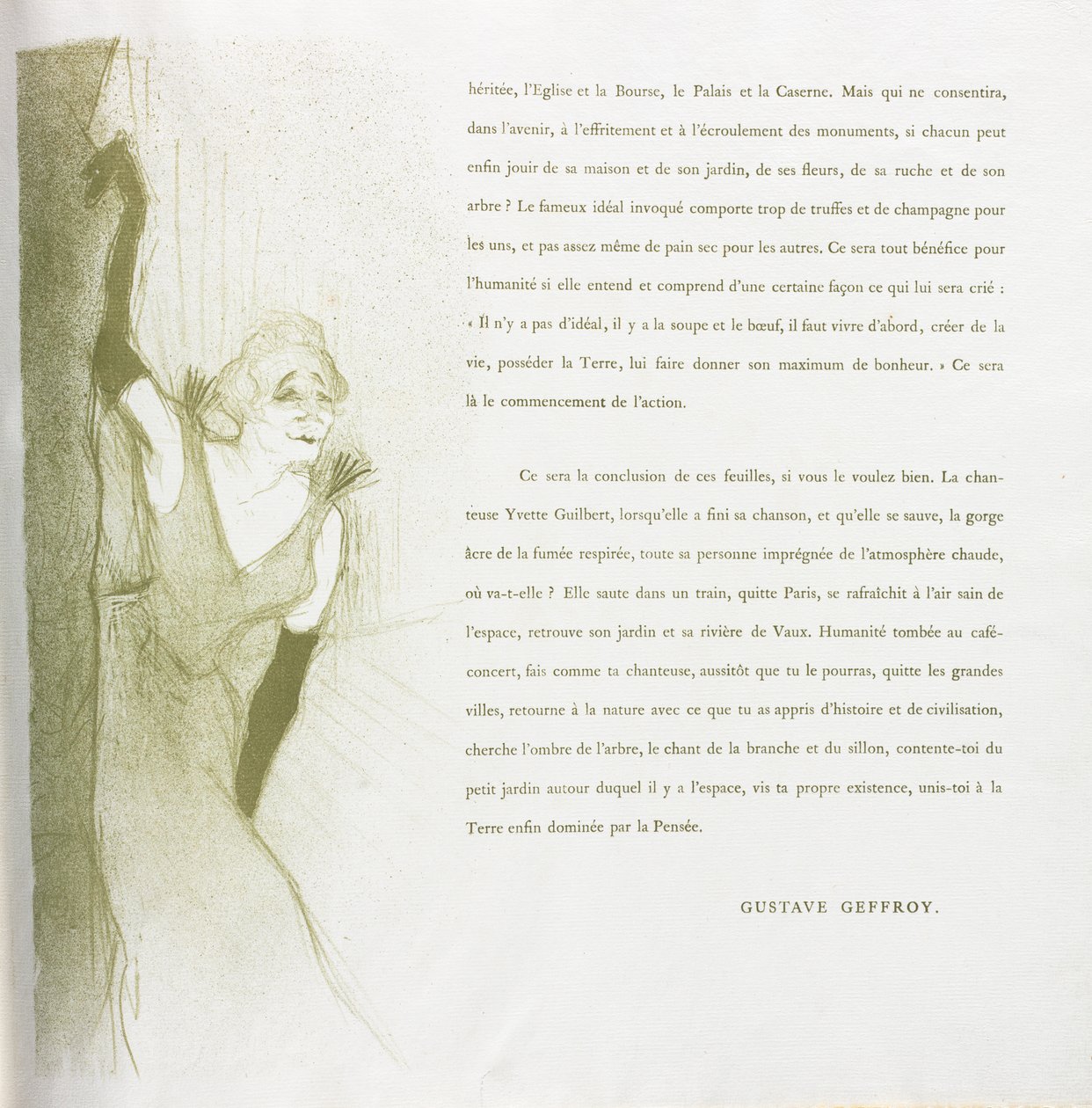 Yvette Guilbert - Série française : N° 16 - Henri de Toulouse Lautrec